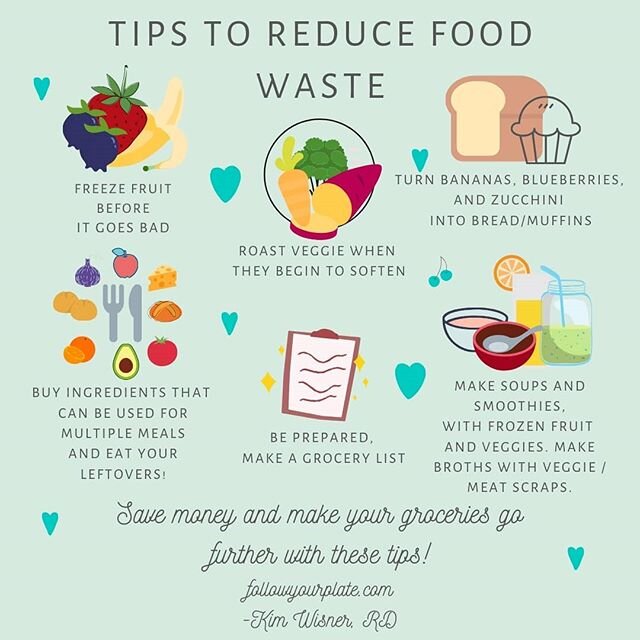 REDUCE, REUSE....These days we are all looking for ways to reduce our food waste and limit our trips to the grocery store. 🥑 Here are some creative ways to use up all your food!  Comment with your tips to reduce food waste.⁠
⁠