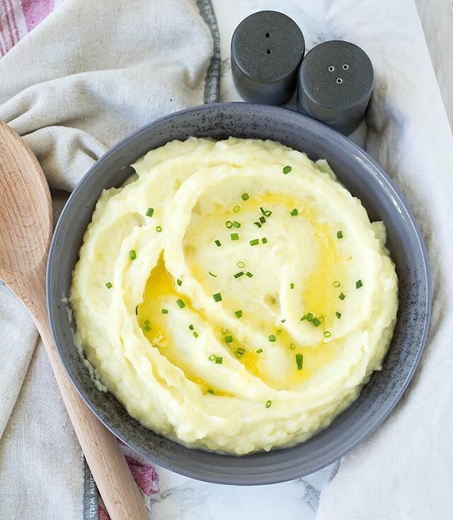 WHIP IT, WHIP IT REAL GOOD! Have you meal planned for the week yet? If not, include these delicious small batch whipped potatoes to your list! Did you know that potatoes are a good source of fiber, potassium, vitamin C and B6?? Well now you do! Don't