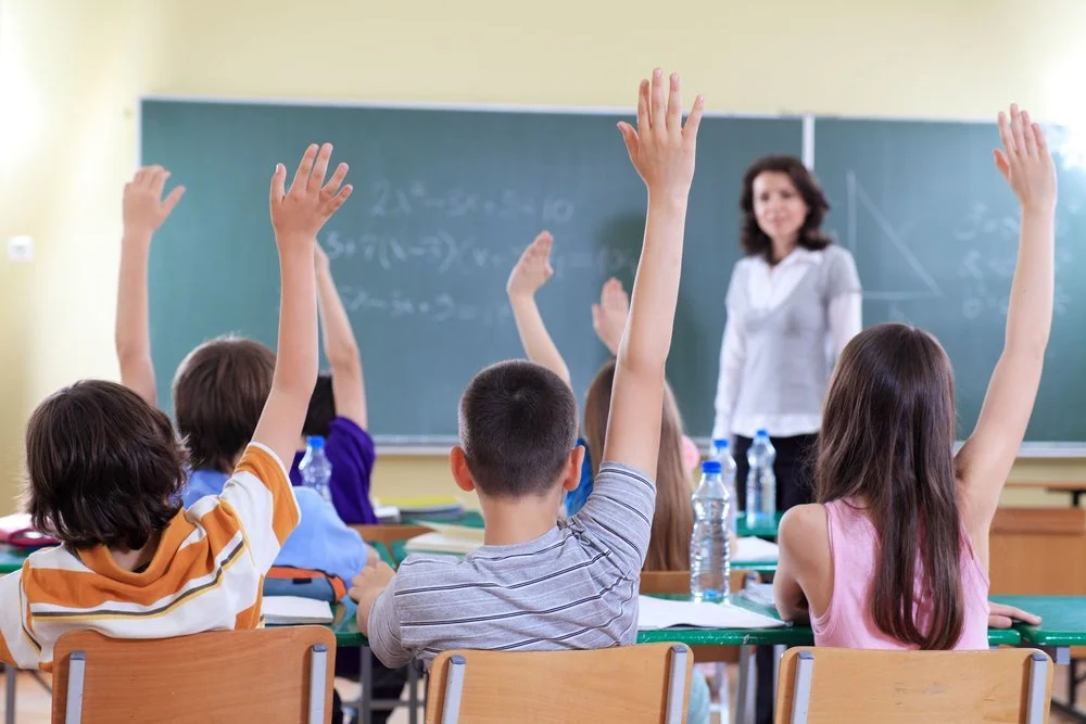 Marietta Educator handles classroom of students.