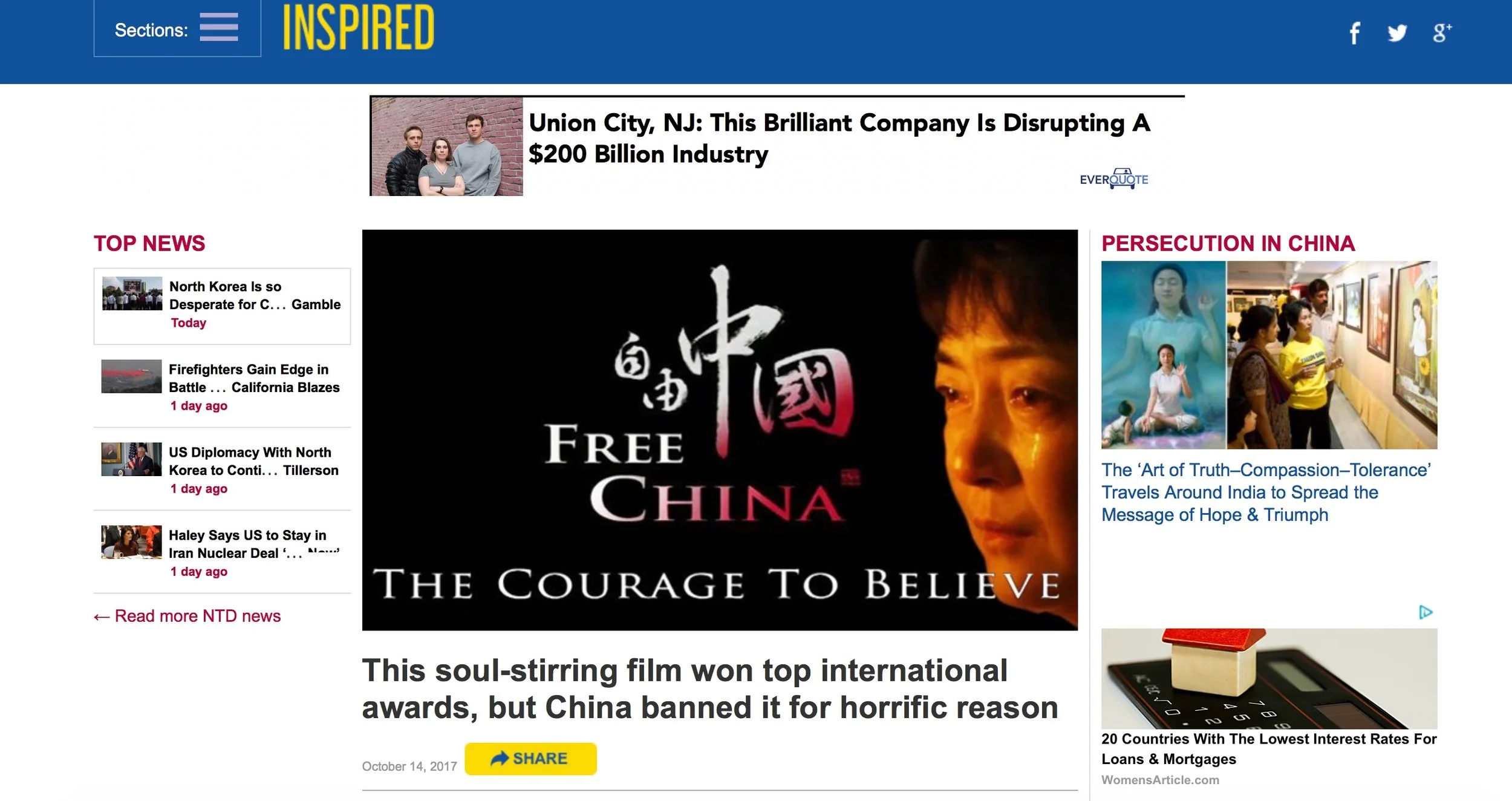 This soul-stirring film won top international awards, but China banned it for horrific reason