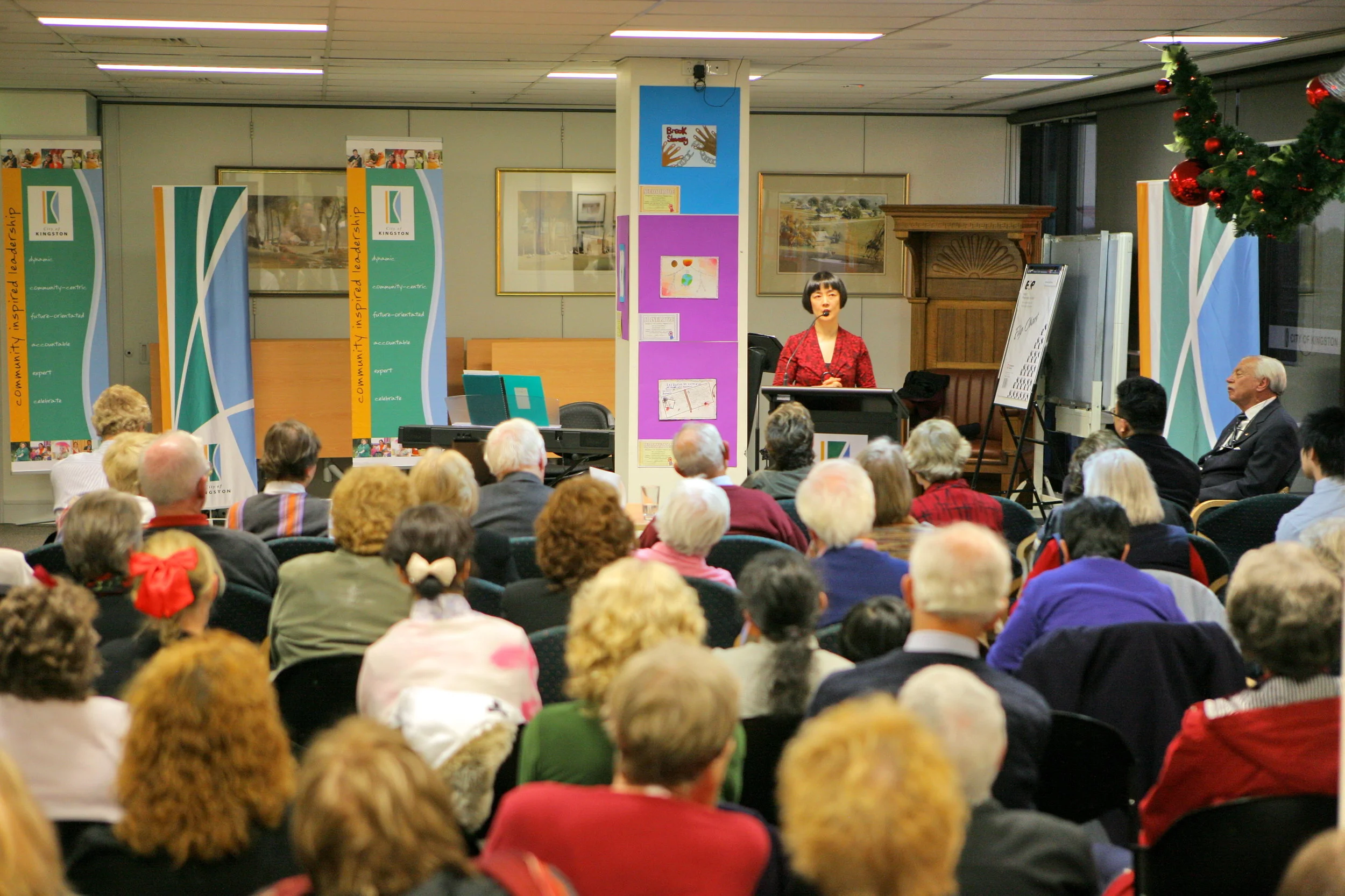 Jennifer speaks at Kingston Human Rights in Melbourne, Australia, onDecember 10, 2009.