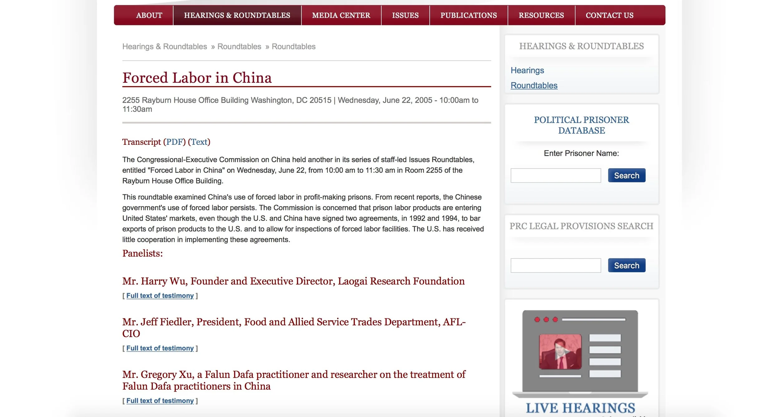 Forced Labor in China