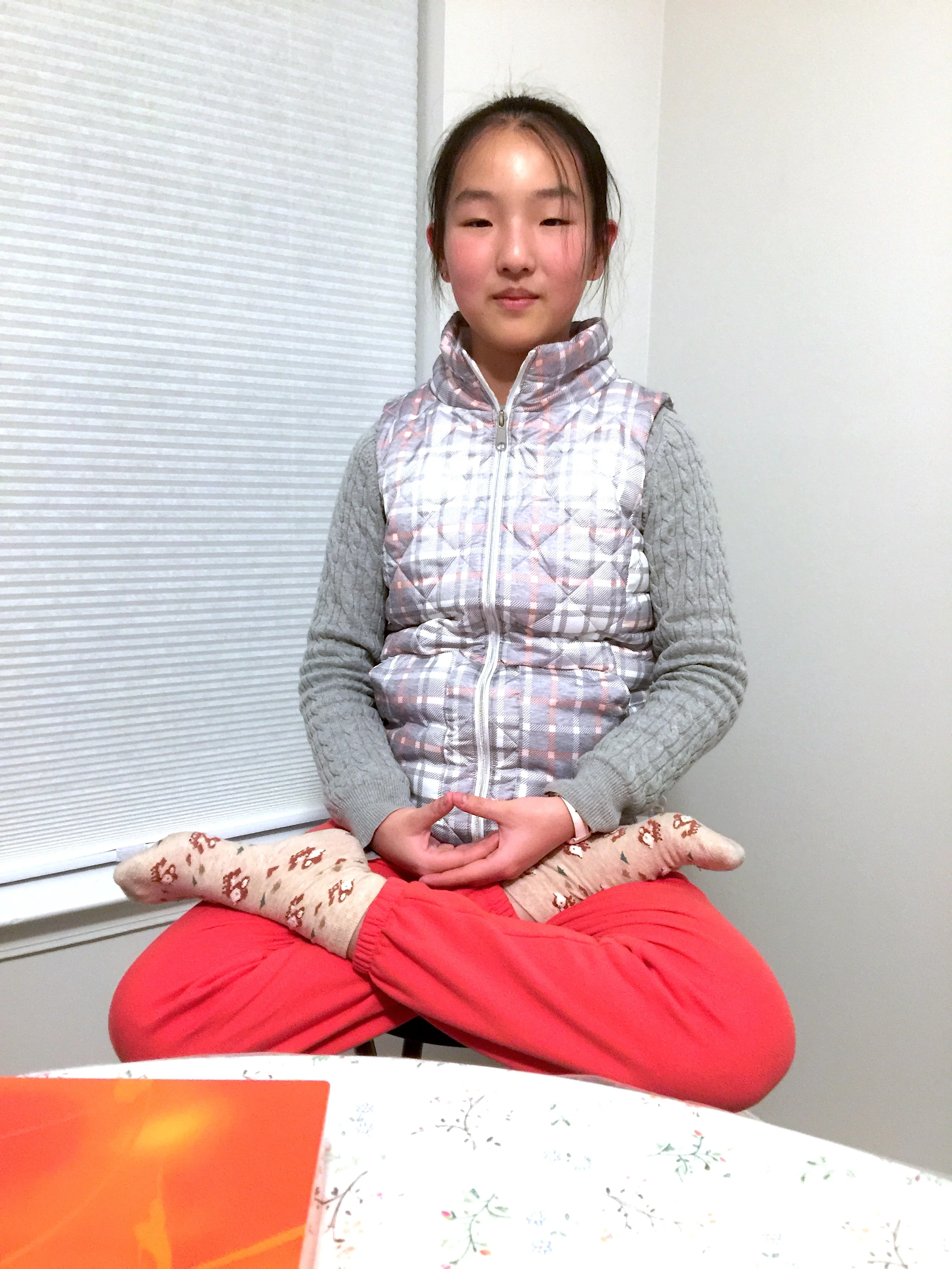 A Young Falun Dafa Disciple 寶相莊嚴