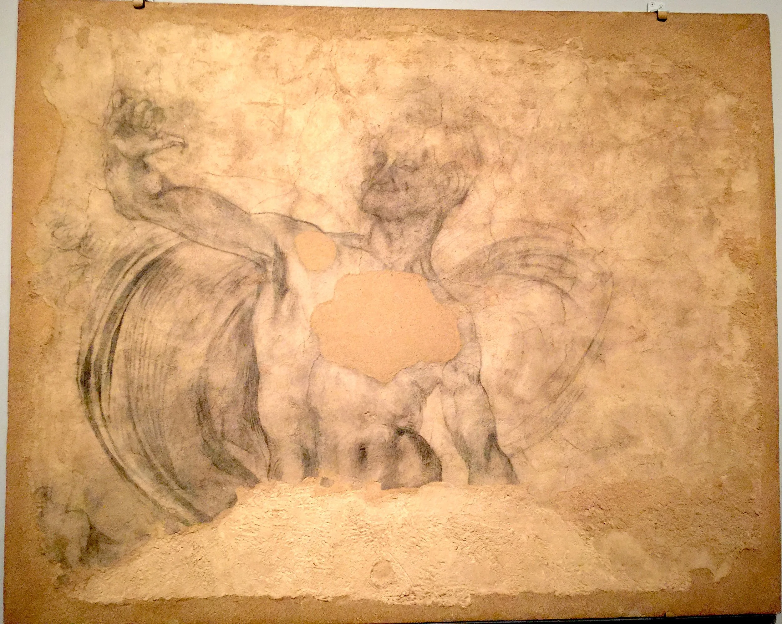 Mural Fragment of a Male Nude 米開朗基羅壁畫殘片