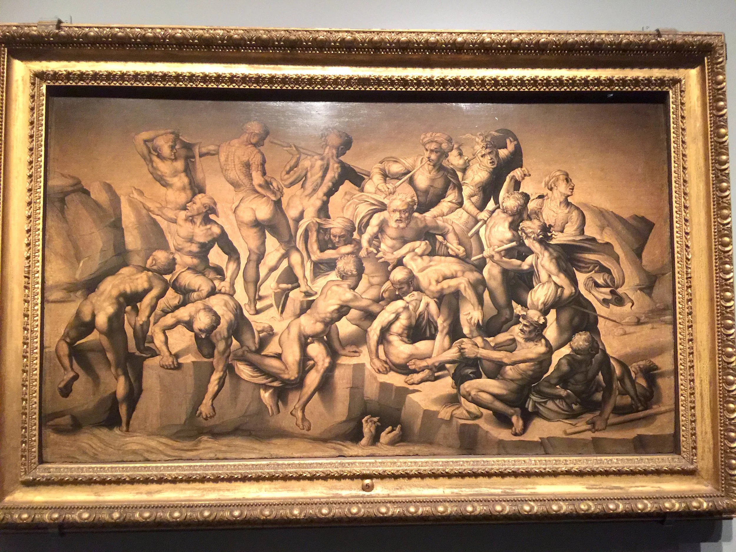 Copy after Battle of Cascina 《卡辛那之戰》臨摹畫