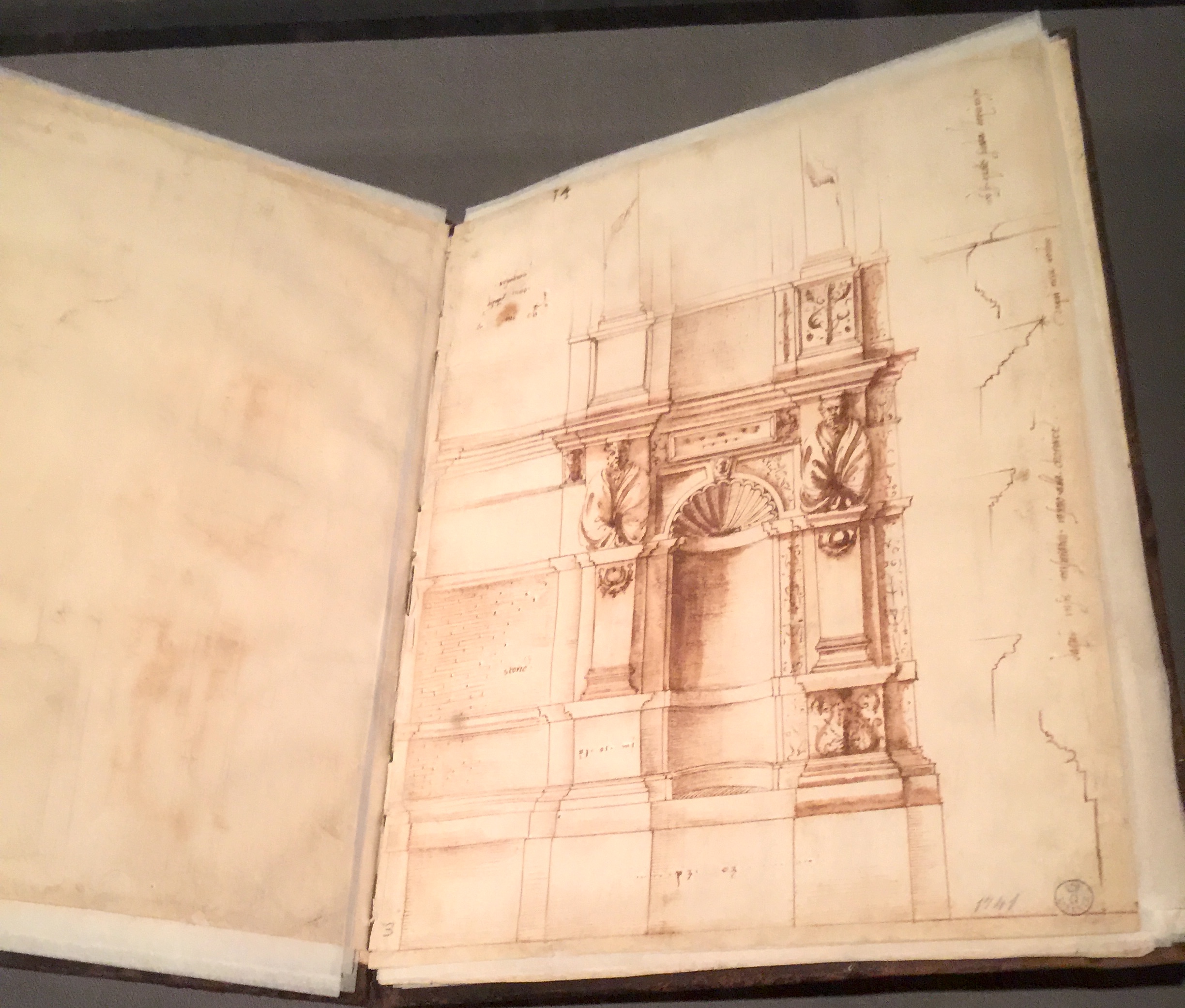 Record Drawing of the Elevation of the Tomb of Julius II 教皇尤里烏斯二世墓設計紀錄稿
