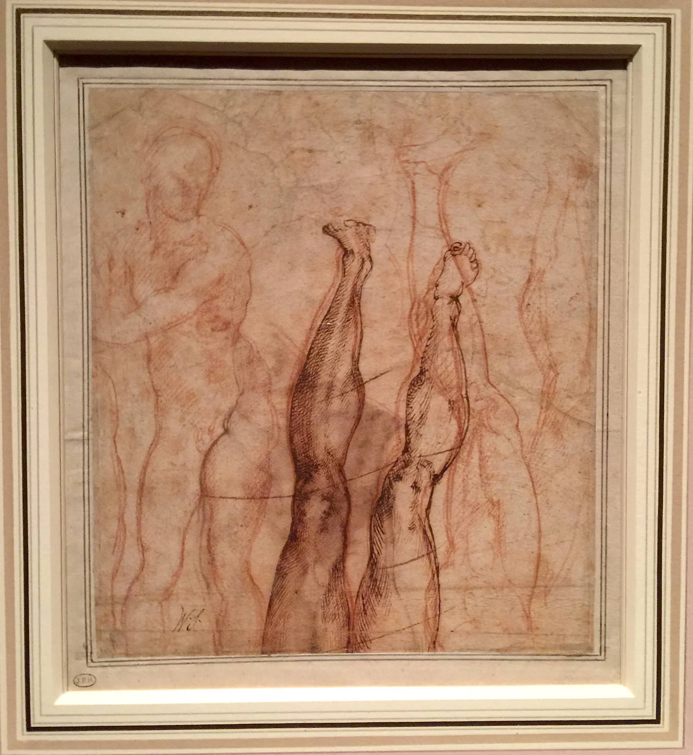 Study for Christ the Redeemer 米開郞基羅「救世的基督」手稿