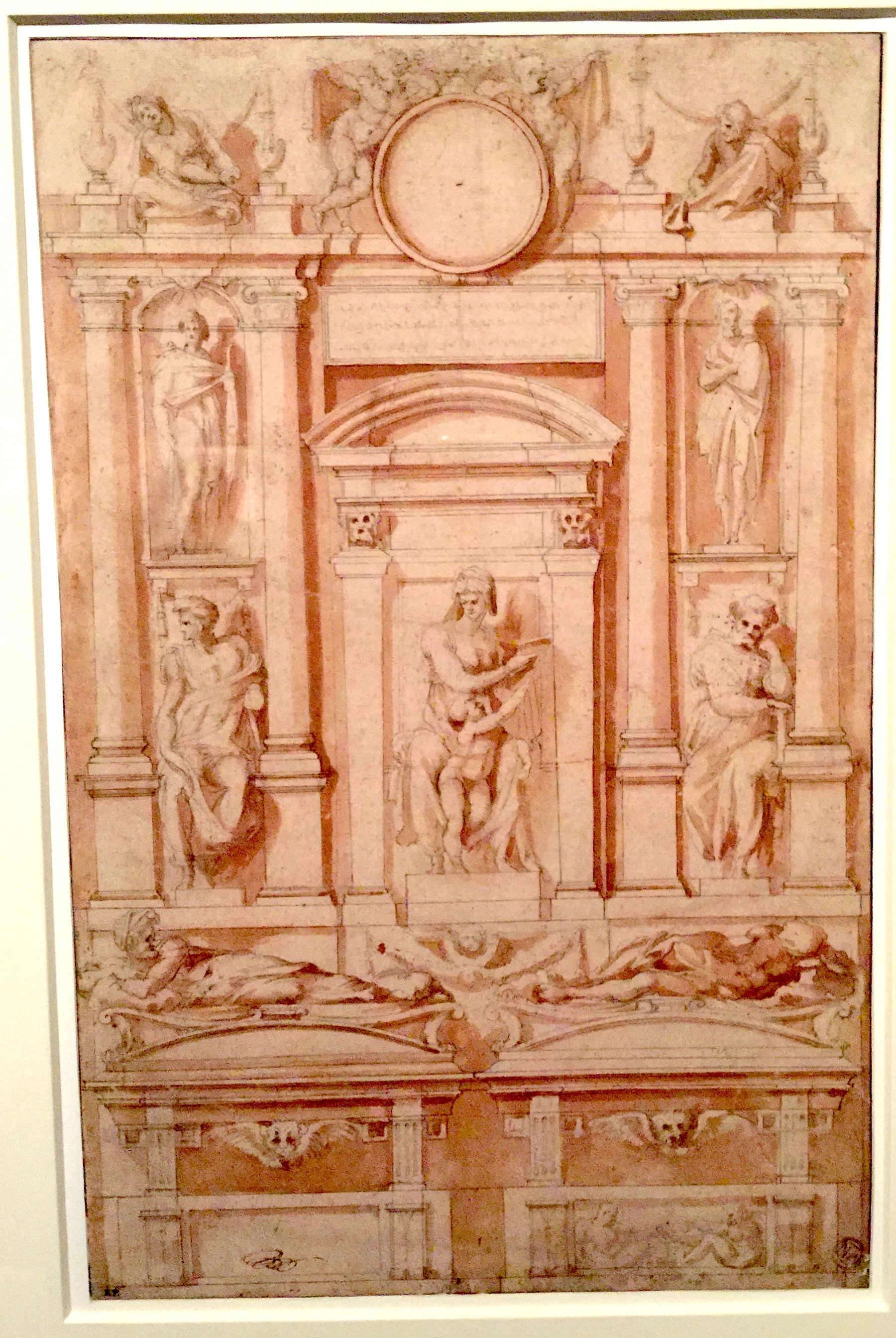 Demonstration drawing for the Design of the Tomb of the Magnifici 美第奇家族墓地設計演示稿