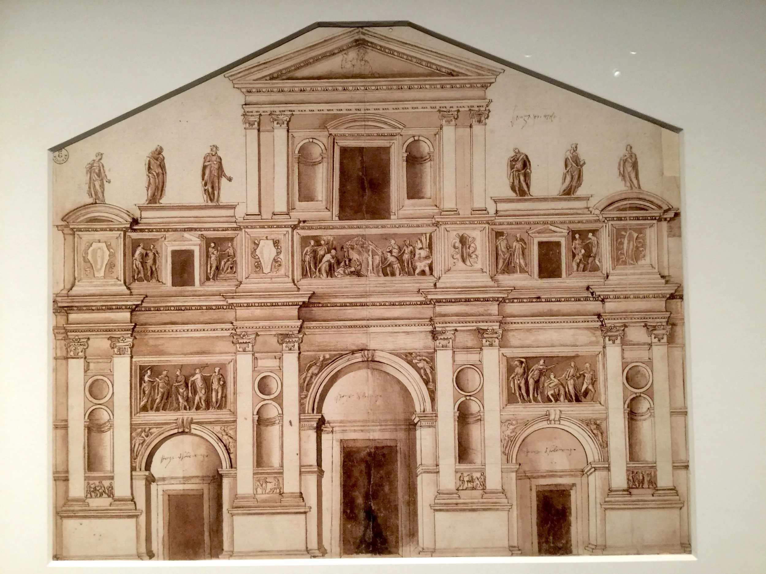 Demonstration Drawing for the Design of the Facade of a Church  教堂正面設計演示圖