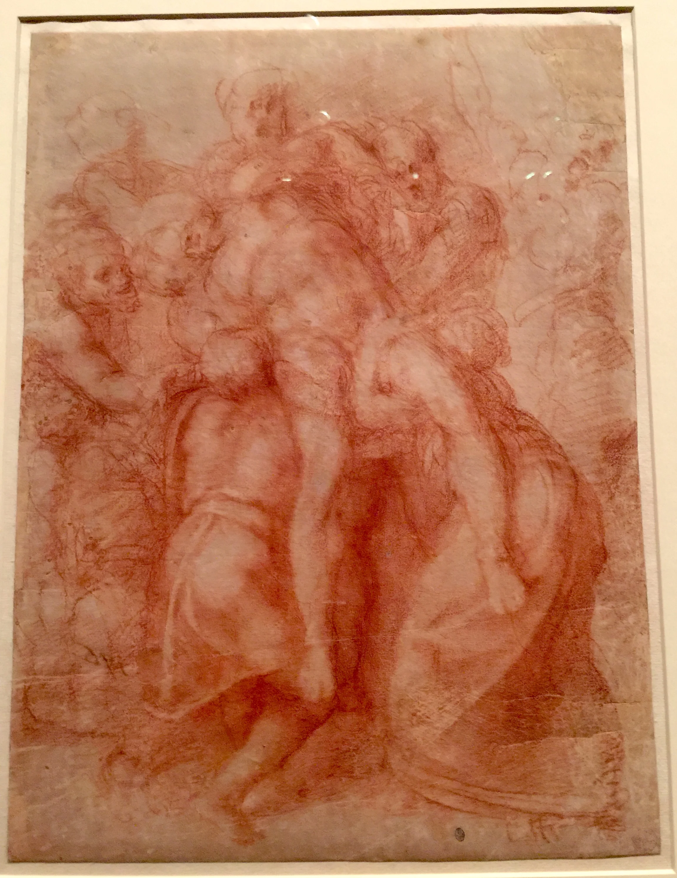  Study for a Descent from the Cross 米開朗基羅基督落架手稿