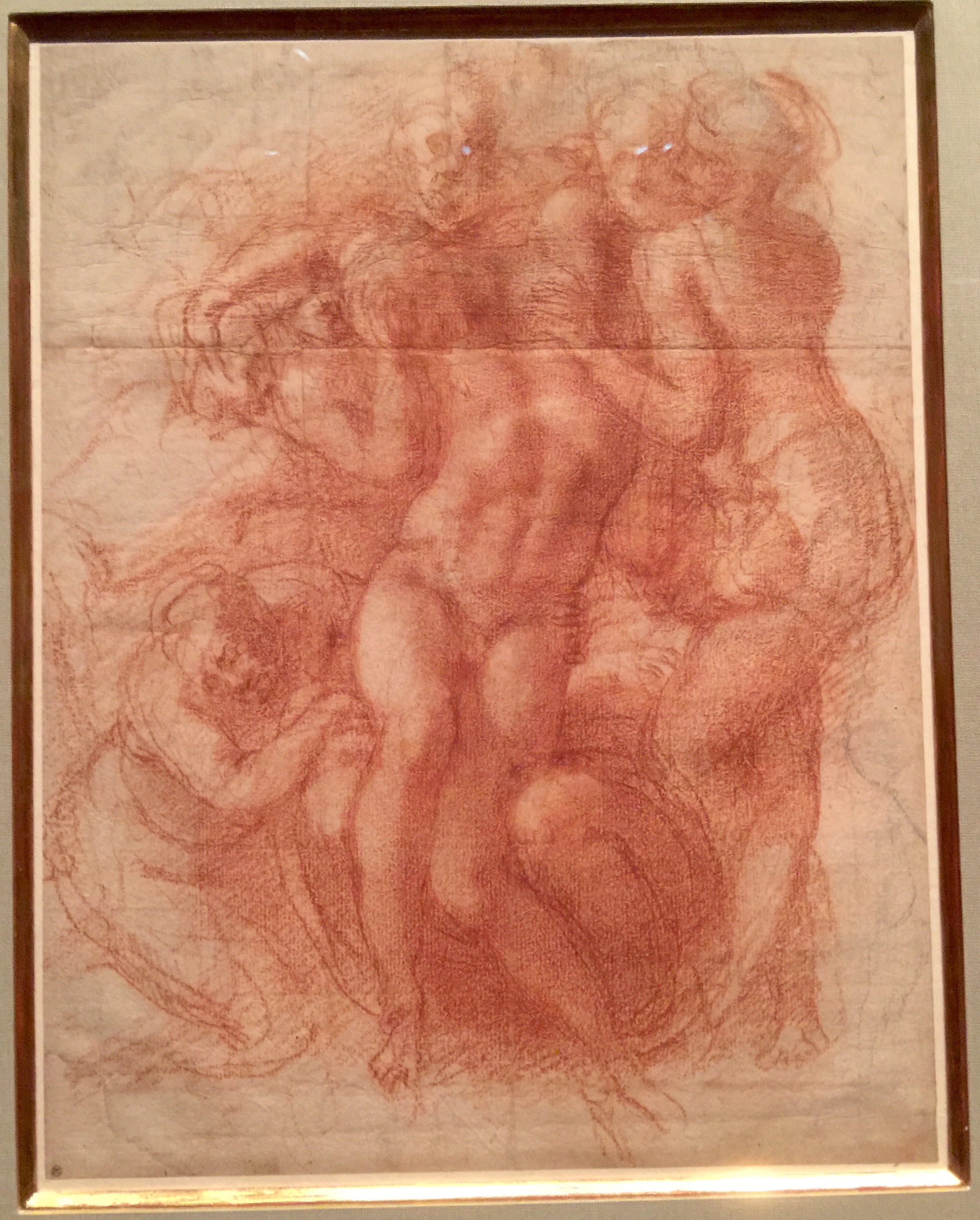 Study for a Pieta(or Entombment) 米開朗基羅聖殤手稿
