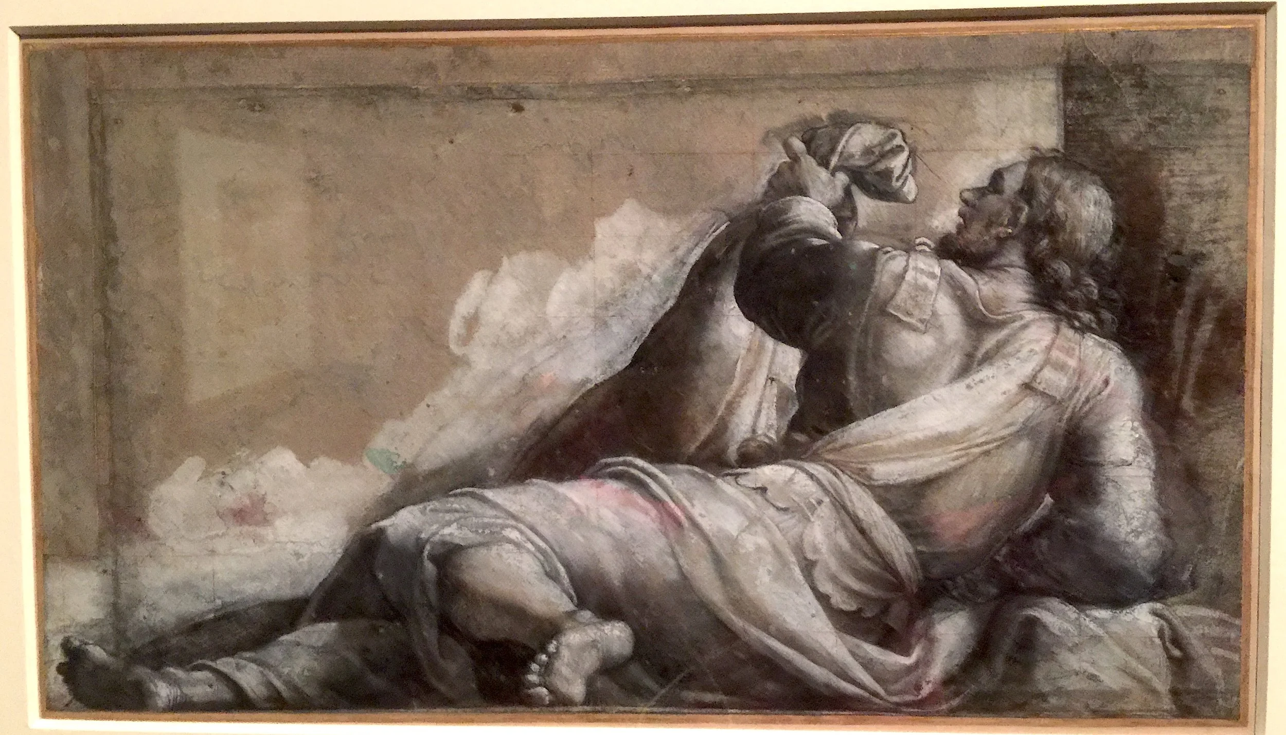 Study for a Reclining Apostle in the Transfiguration 耶穌使徒臥像