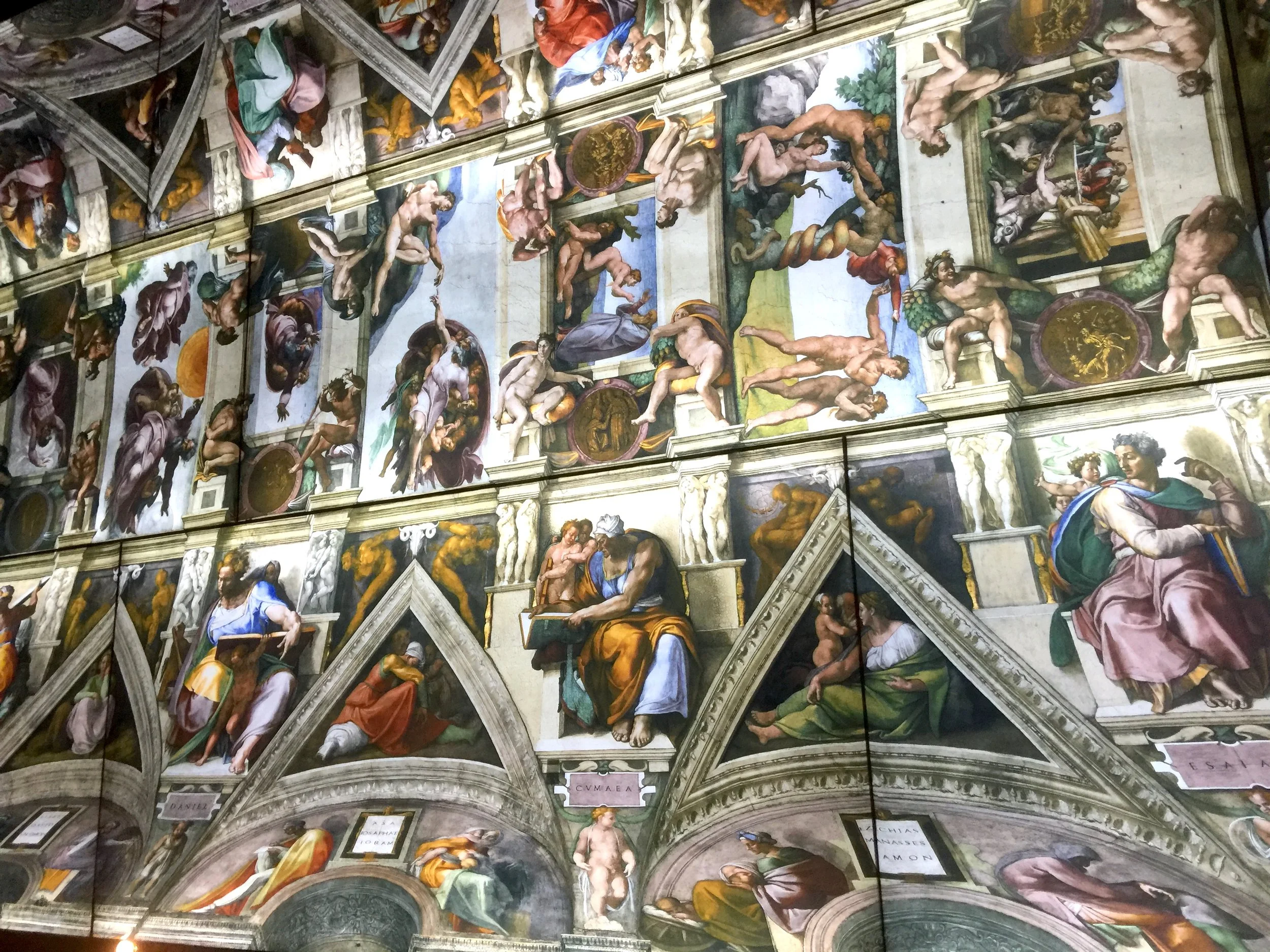 A Photographic Reproduction of the Sistine Chapel Ceiling 米開郎斯羅西斯廷天頂畫四分之一微縮仿製圖