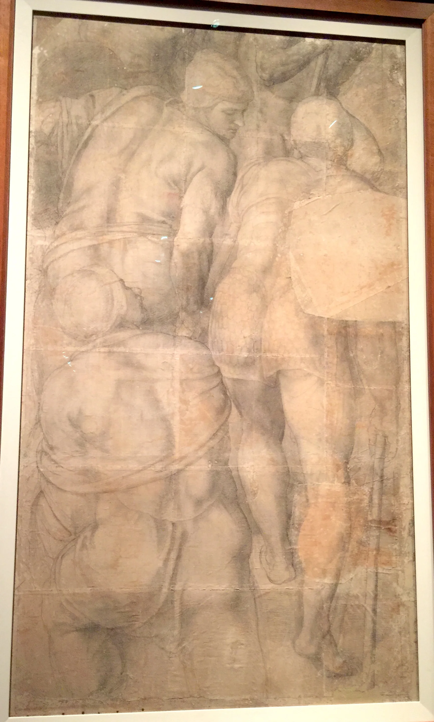 Michelangelo Roman Soldiers 米開郞基羅耶穌受難圖中的羅馬士兵草圖