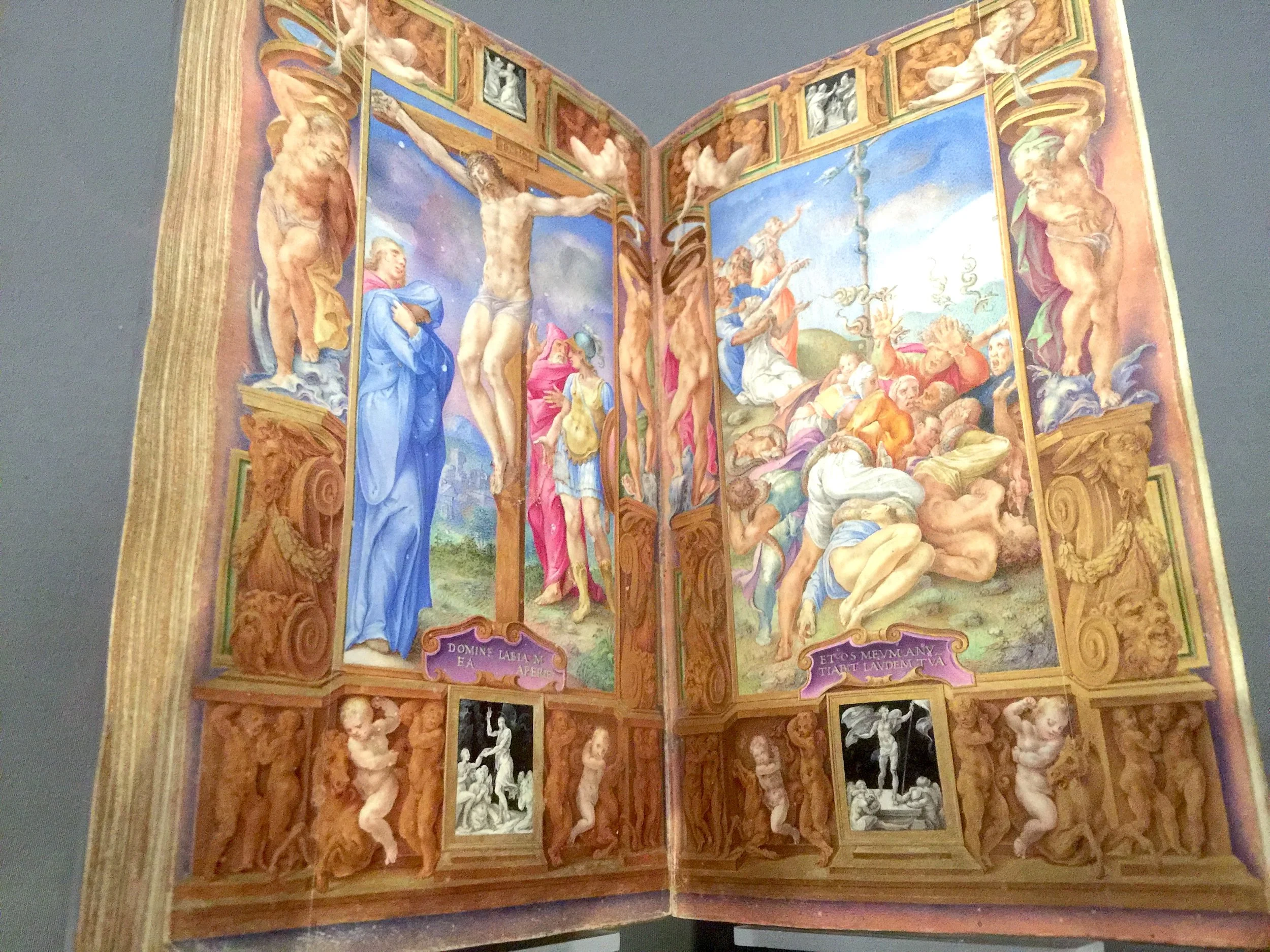Farnese Book of Hours  仿米開郞基羅耶穌受難構圖時禱書