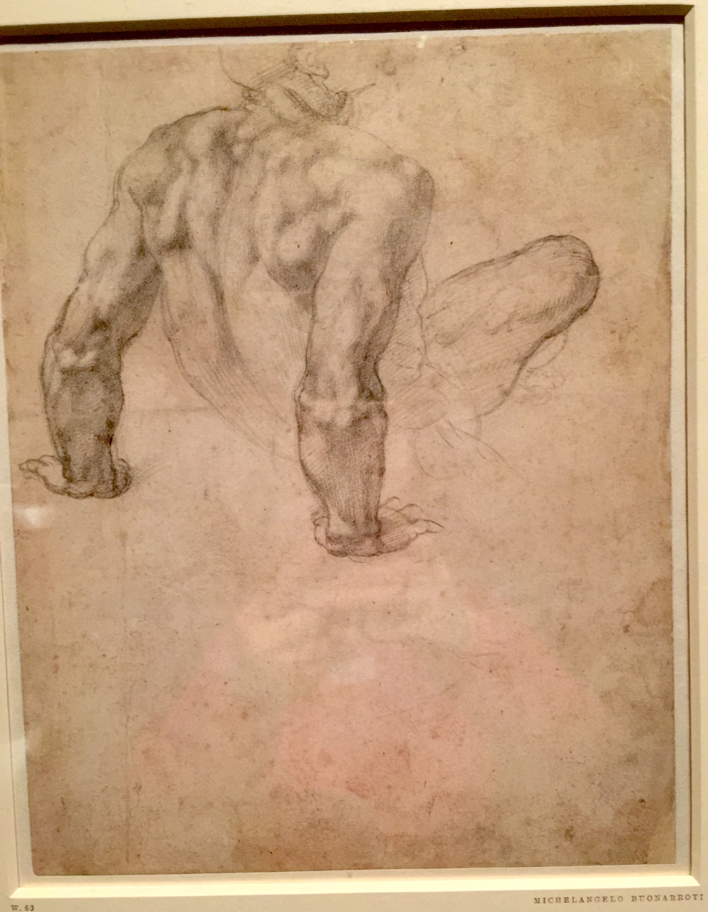 Michelangelo Studies for the Last Judgment 米開郞基羅「末日審判」手稿