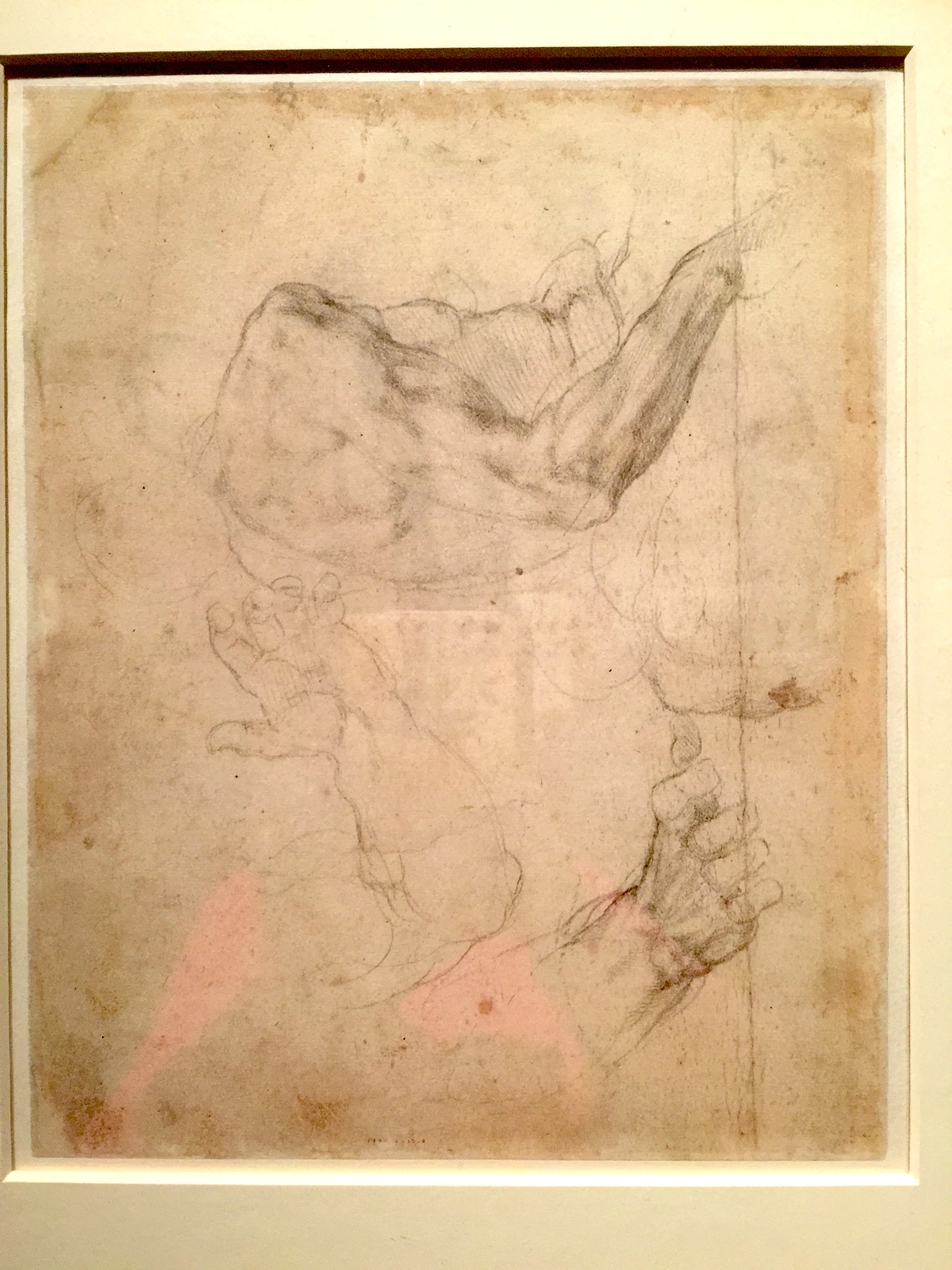 Michelangelo Figural Studies for Resurrection of the Dead in the Last Judgment  米開郞基羅「末日審判」手稿