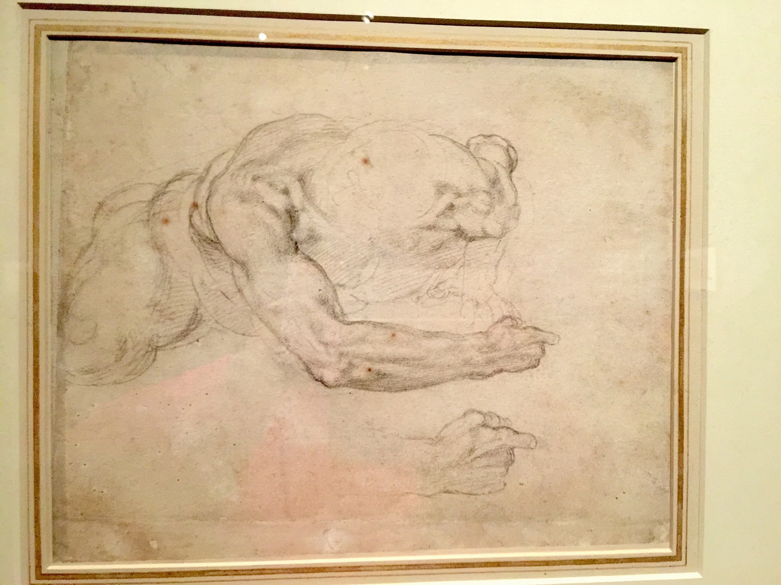 Michelangelo Studies for the Last Judgment 米開郞基羅「末日審判」手稿