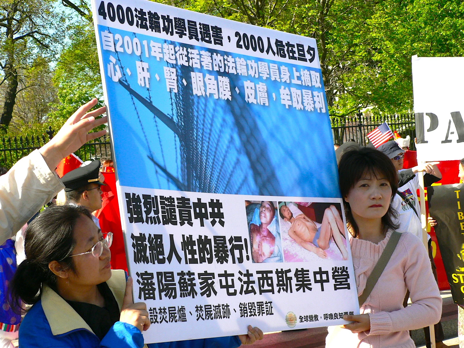 Protesting against Live Organ Harvesting 抗議