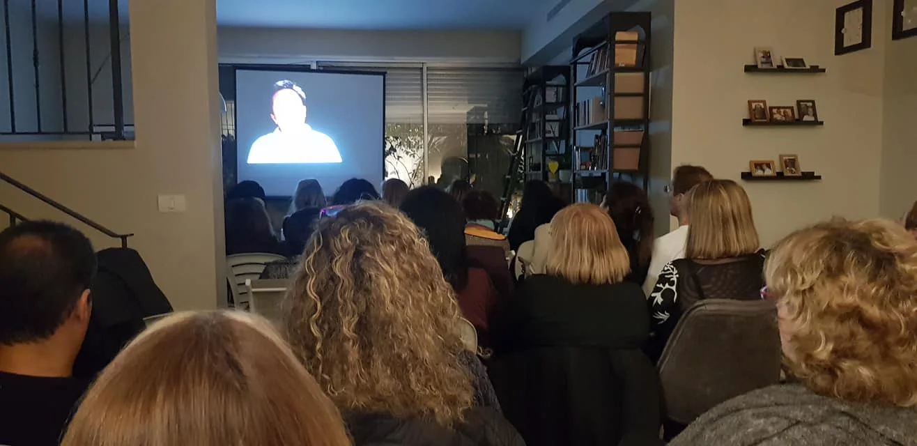 Free China screening in the city of Hud Hasharon in Israel, at שירי מלכה ‘s home on on Feb 9, 2019.