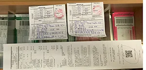 郵寄憑據。(曾錚提供)