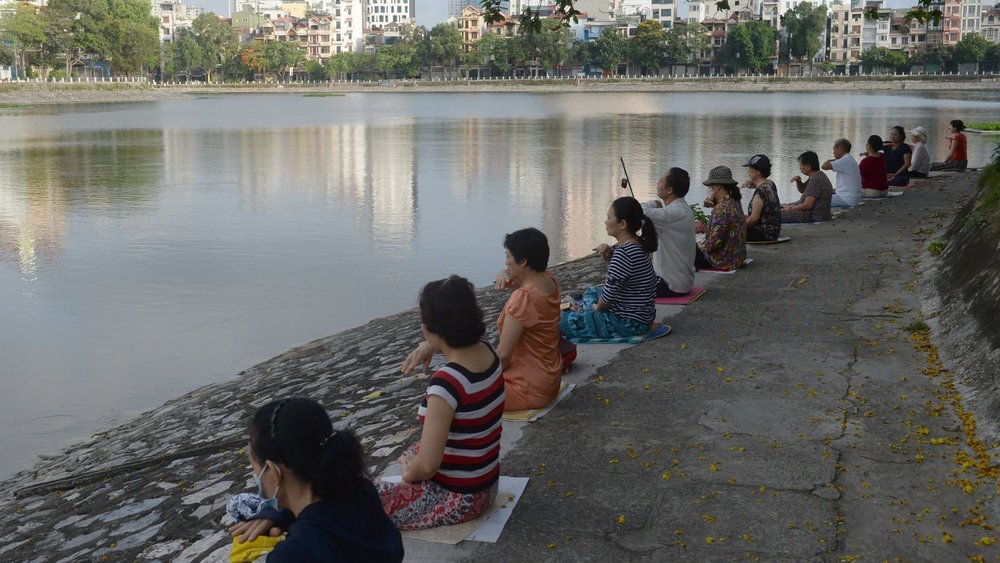 Falun Gong is a Chinese religious spiritual practice also seen in other countries such as Vietnam (pictured)