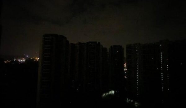 Changsha city in darkness