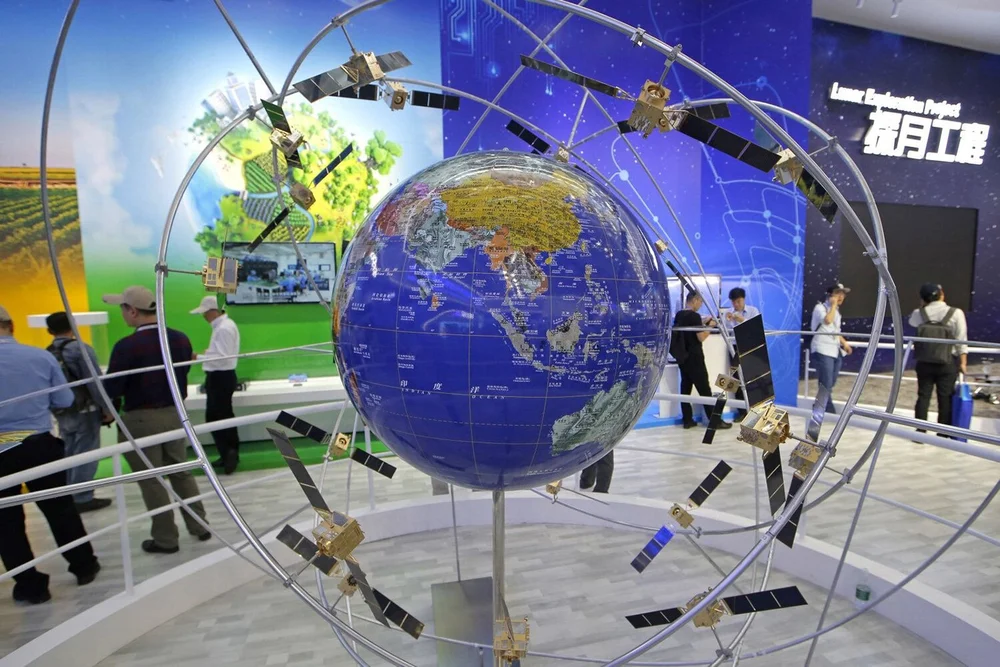 Beidou System in an exhibition in China.