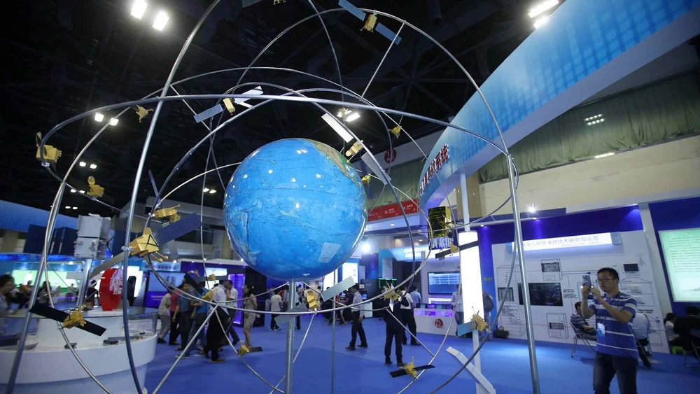 Beidou System in an exhibition in China.