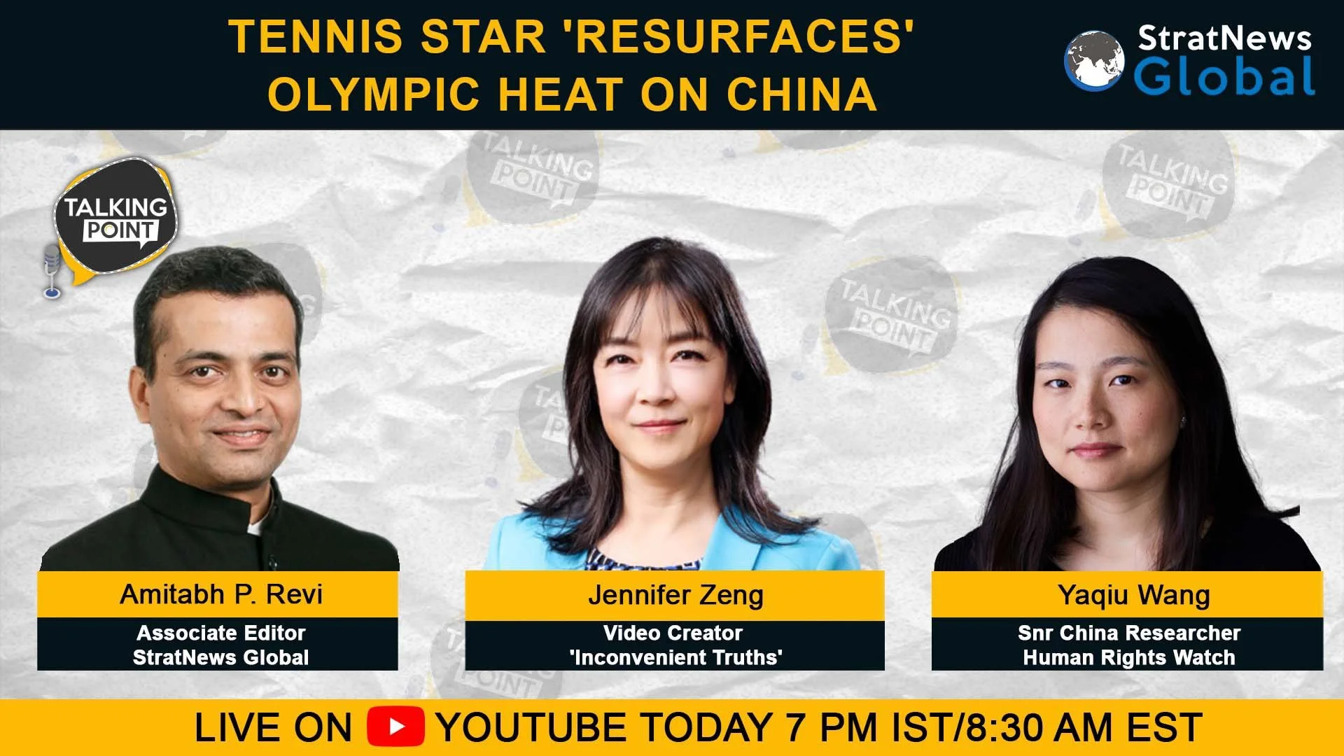 Spotlight On China's Enforced Disappearances, Coercion, Propaganda Machinery & 2022 Beijing Olympics