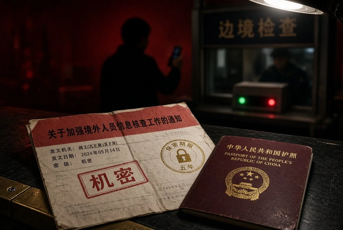 BREAKING:  To Leave China, List Your Friends Abroad