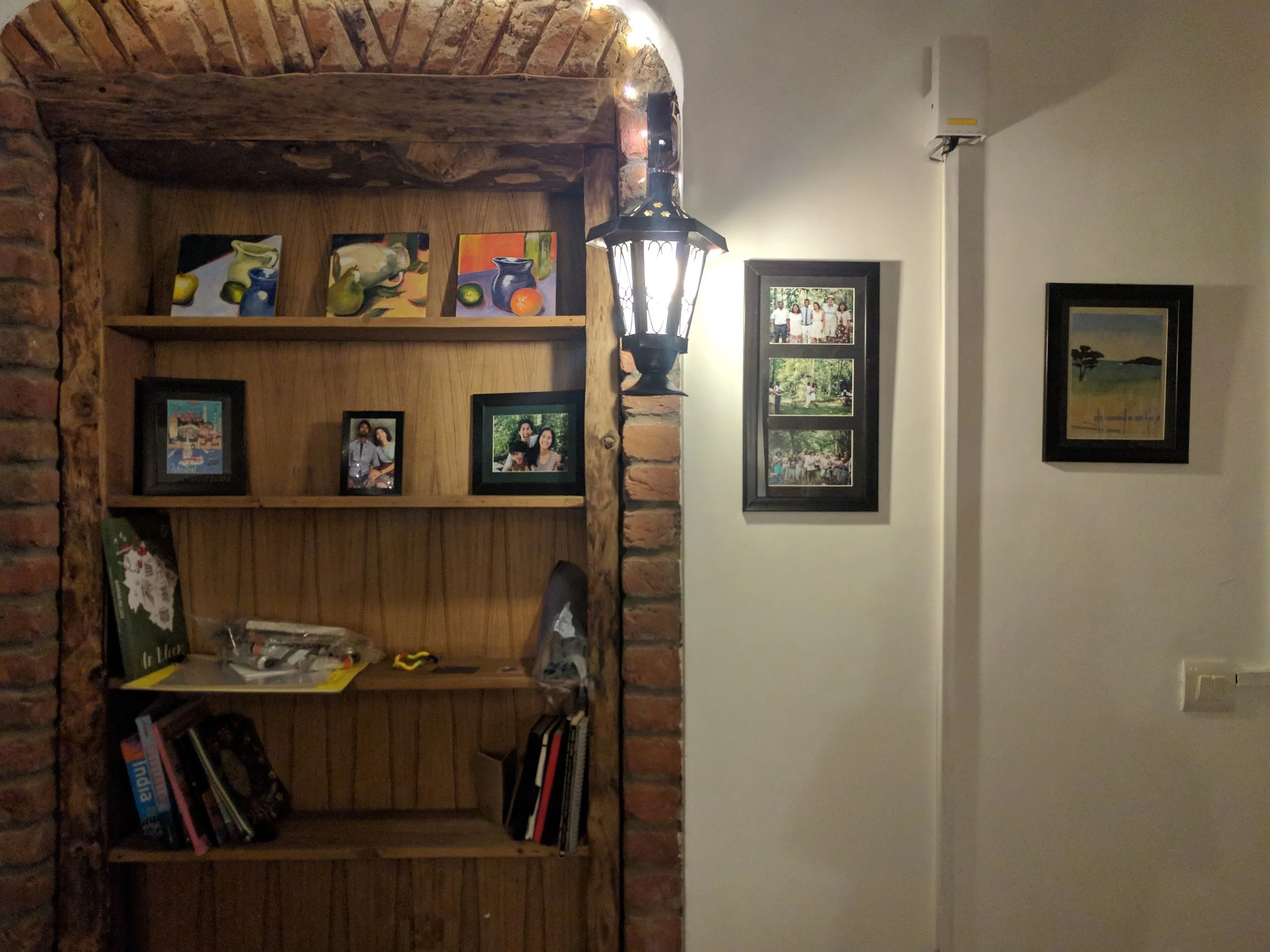 Art and photos (newly framed in Mussoorie!) make our house feel more homey