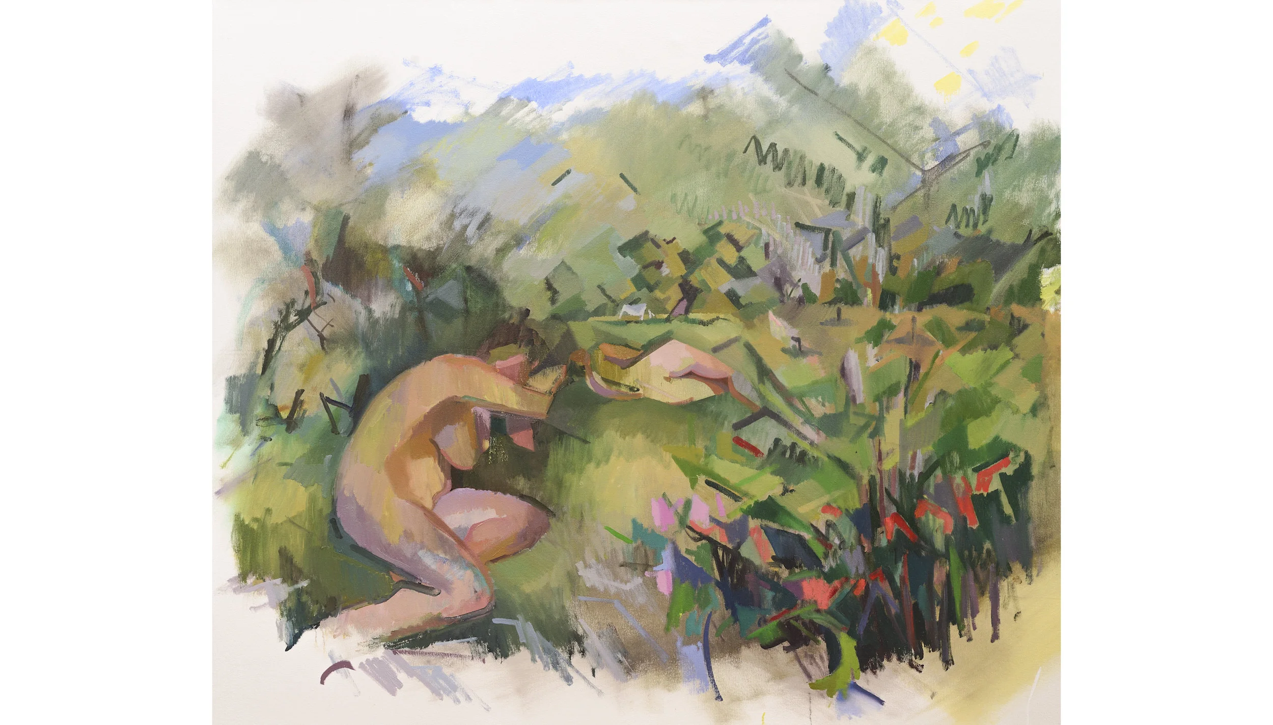 Field Dreaming , Oil on Canvas, 48" x 56," 2015. Available for Purchase.