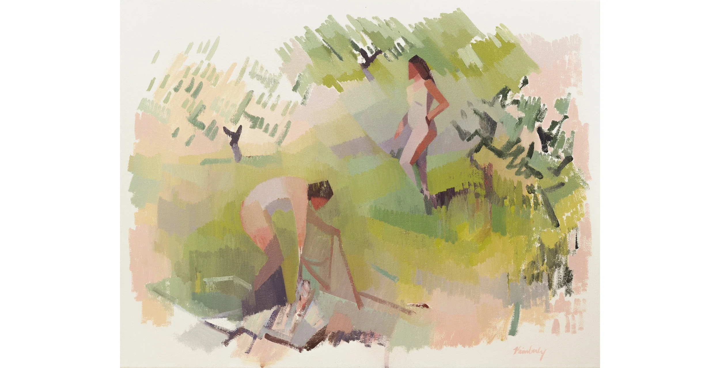 Two Figures, Alentejo , Oil on Canvas, 24" x 32," 2015. Available for Purchase.