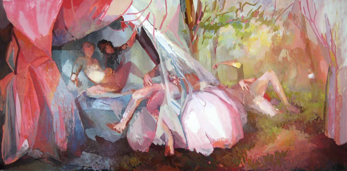 Arcadia , Oil on Canvas, 90" x 168," 2009. Available for Purchase.