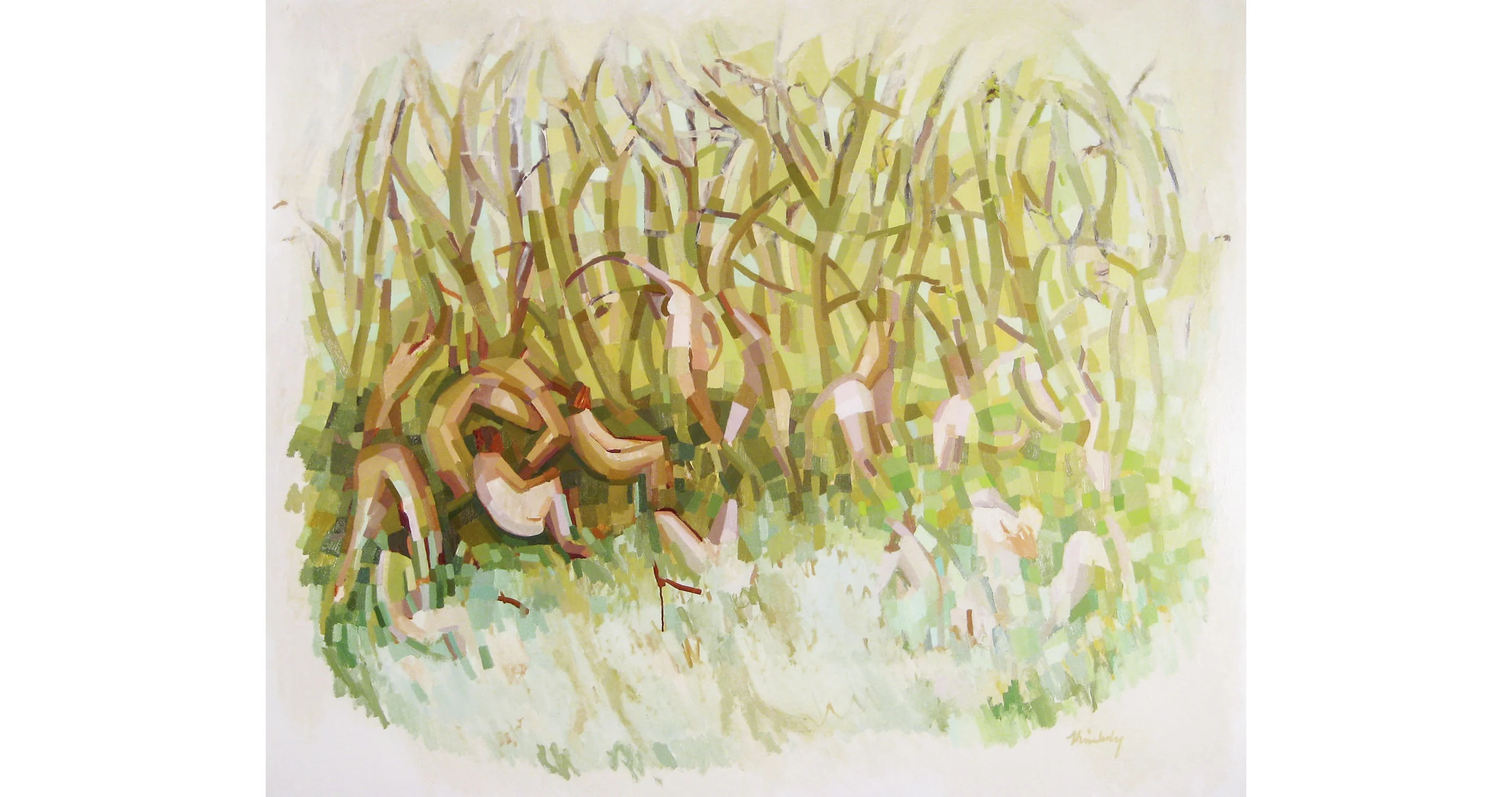 Bathers , Oil on Canvas, 48" x 60," 2012. Private Collection.
