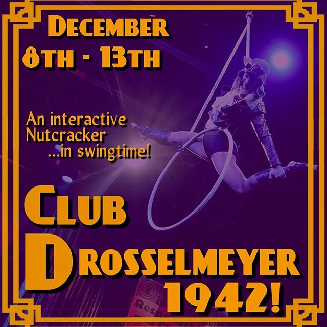 We are officially less than a month away from opening night of Club Drosselmeyer! We will see you in 1942! 
#immersivetheater #dancing #music #vintage #puzzles #escaperoom #swingdance #swingdancing #1940sfashion #1940s