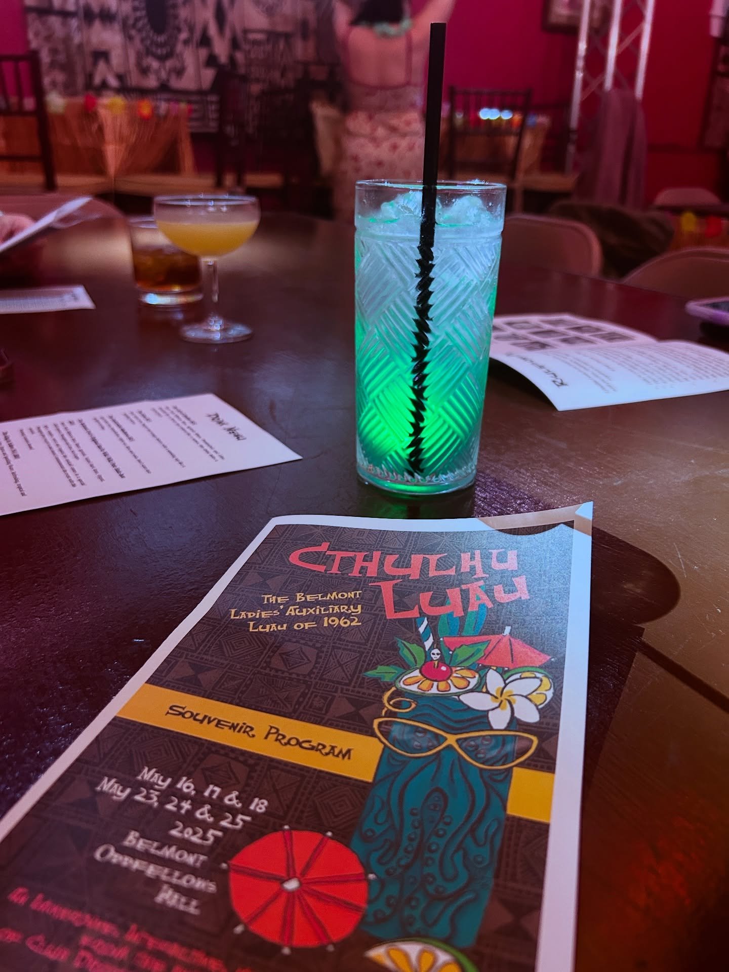 Our dress rehearsal for Cthulhu Luau went off without a hitch last night! Thank you to all who came out to see a sneak peek of our show; we can’t wait until tomorrow night when we officially open the show! Who’s coming??
#cthulhu #luau