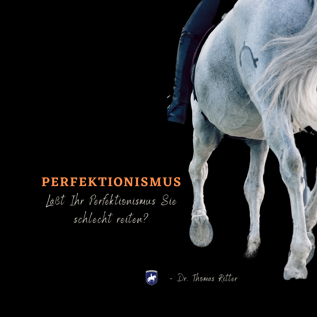 Läßt Ihr Perfektionismus Sie schlecht reiten?