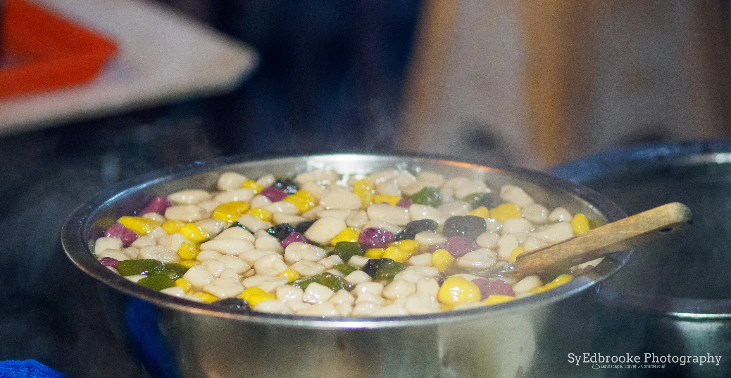 taro ball soup. f1.8, ISO 1600, 1/80, 75mm