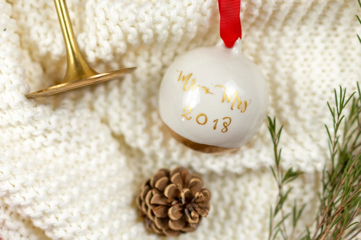 Bespoke Calligraphy Baubles