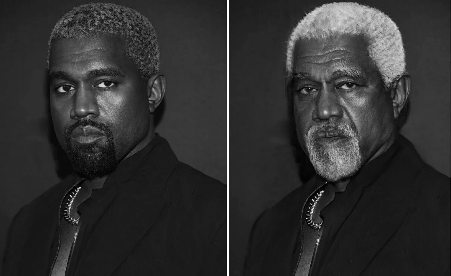 FACE APP applied on Kanye West