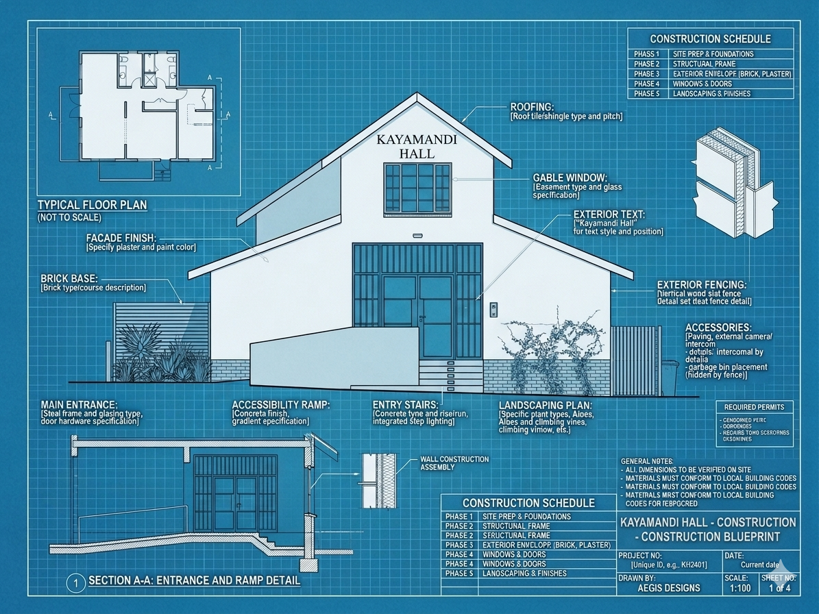 Kayamandi Community Hall  ReImagined Blueprint