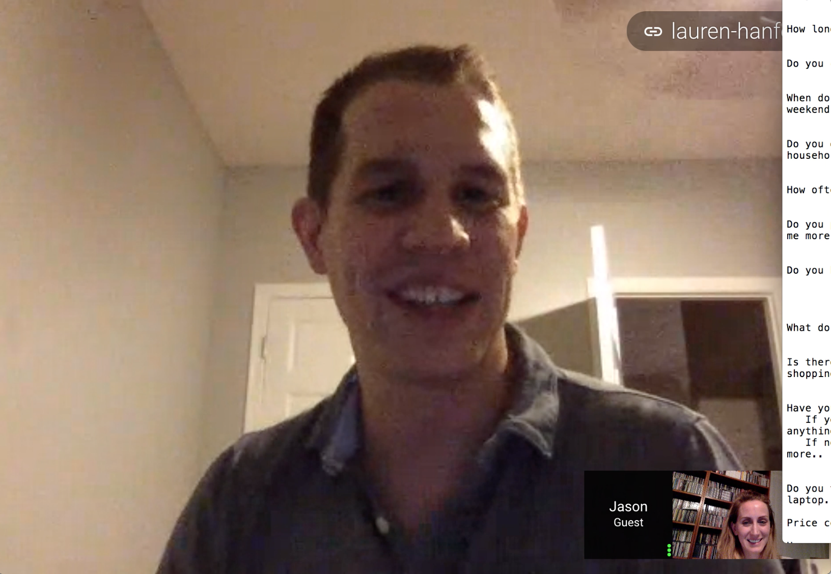 Jason, Chicago, software developer, married, cat dad