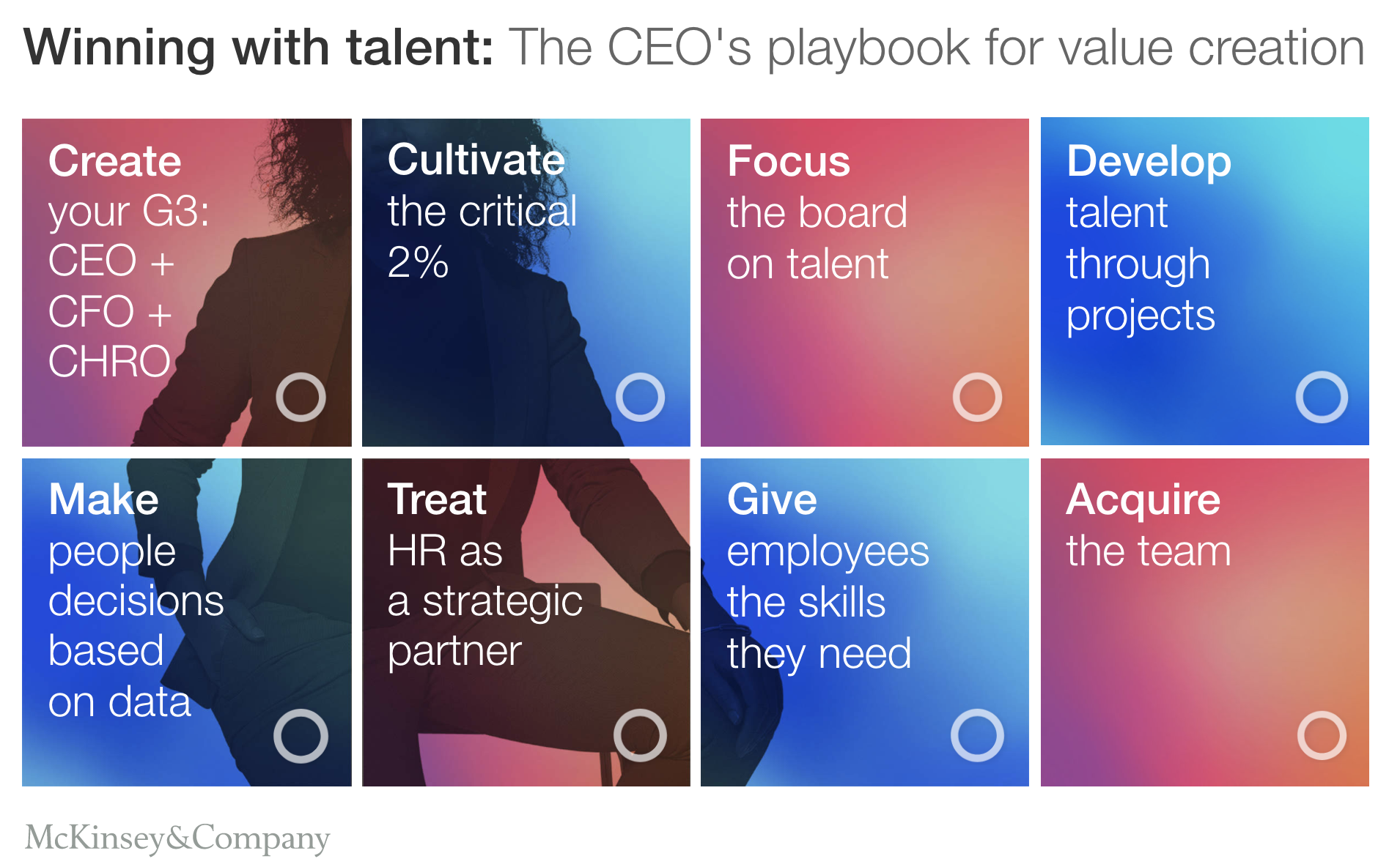 FIGURE 7 : WINNING WITH TALENT: THE CEOS PLAYBOOK FOR VALUE CREATION (SOURCE: MCKINSEY)