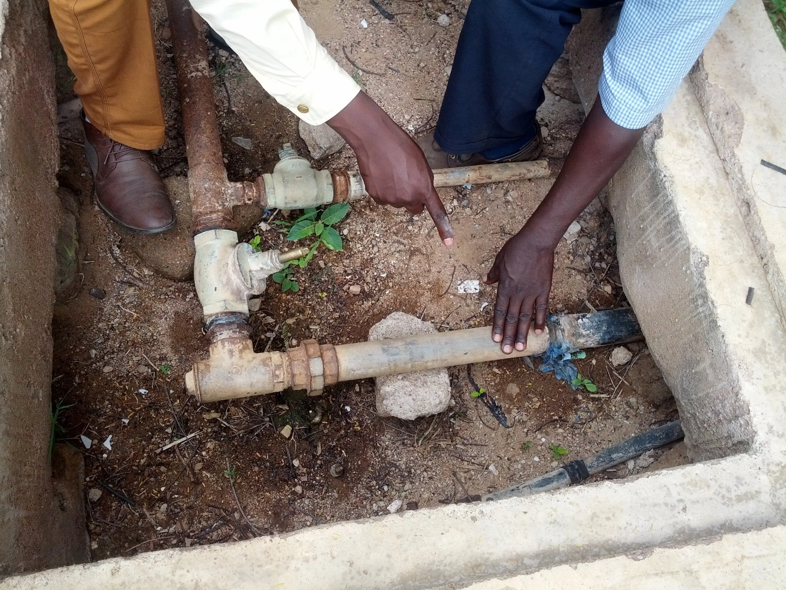 Part of the water distribution system