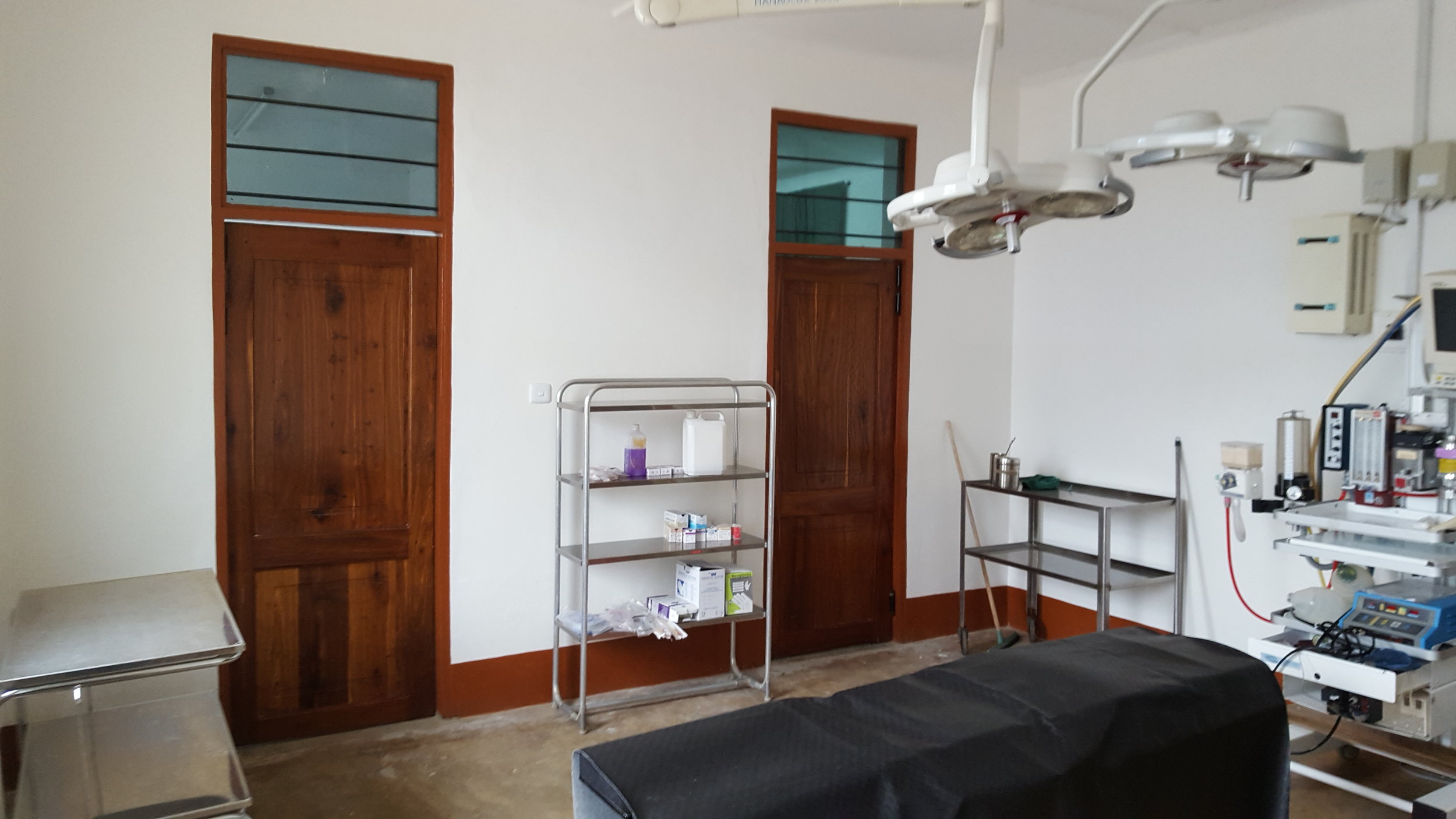 The finished operating theatre