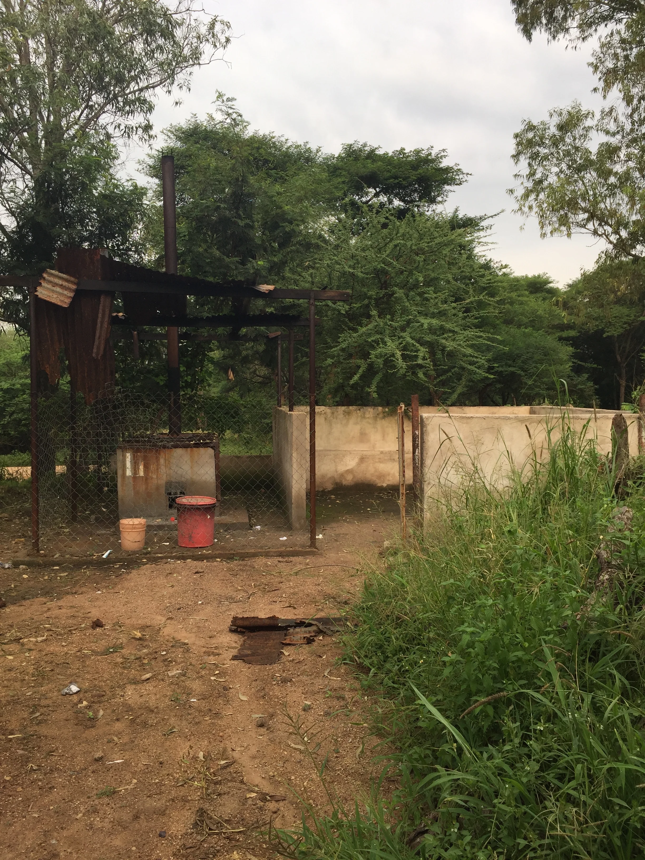 The waste zone before the changes