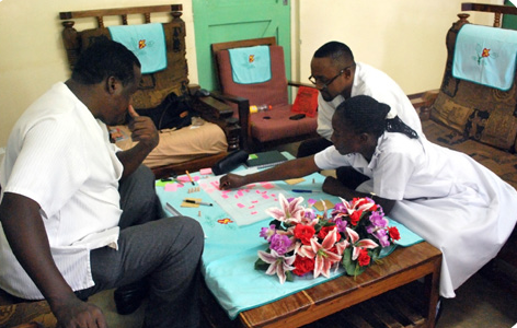 During one of many participatory workshops