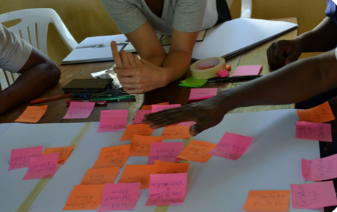 A planning workshop with staff